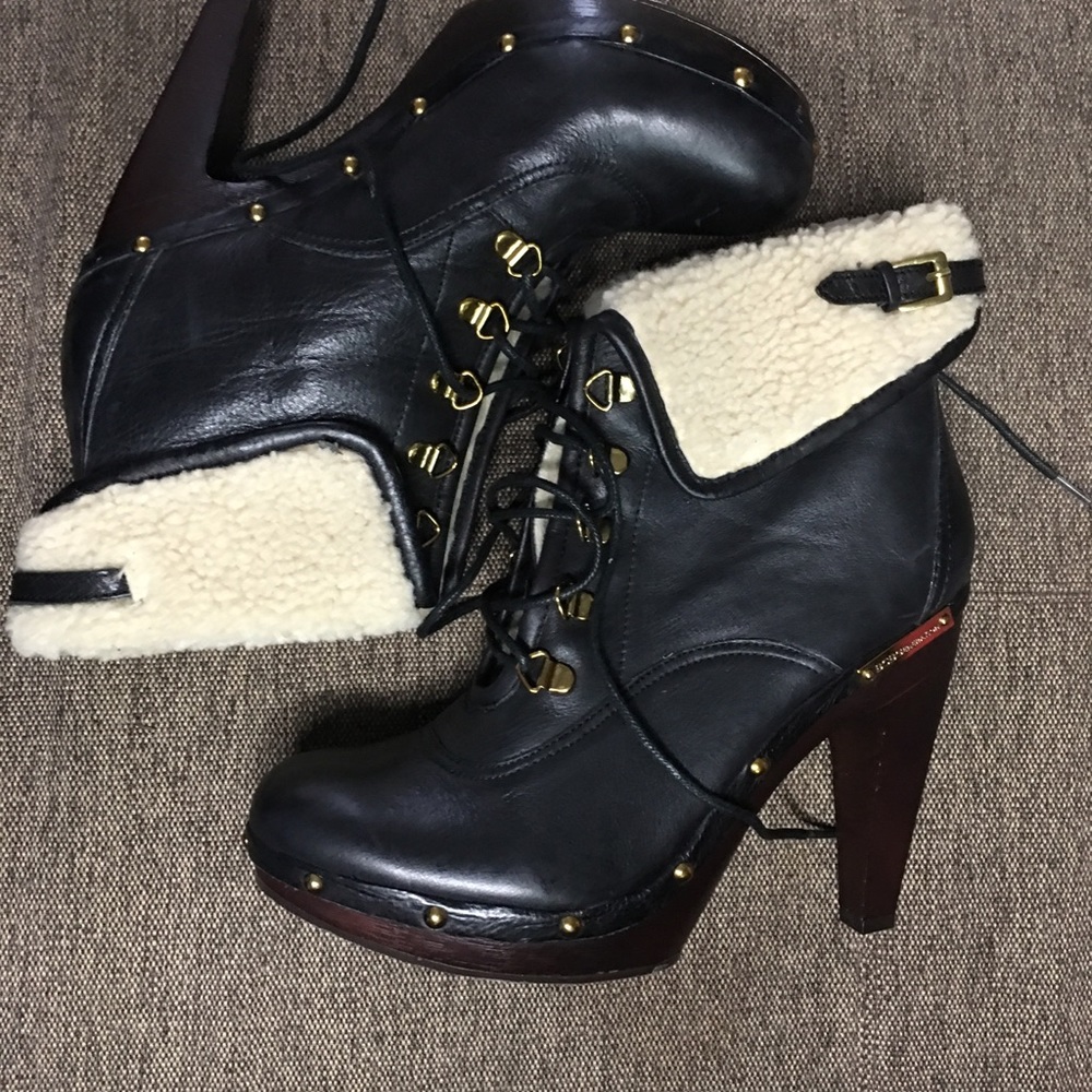 BCBG Fur Booties